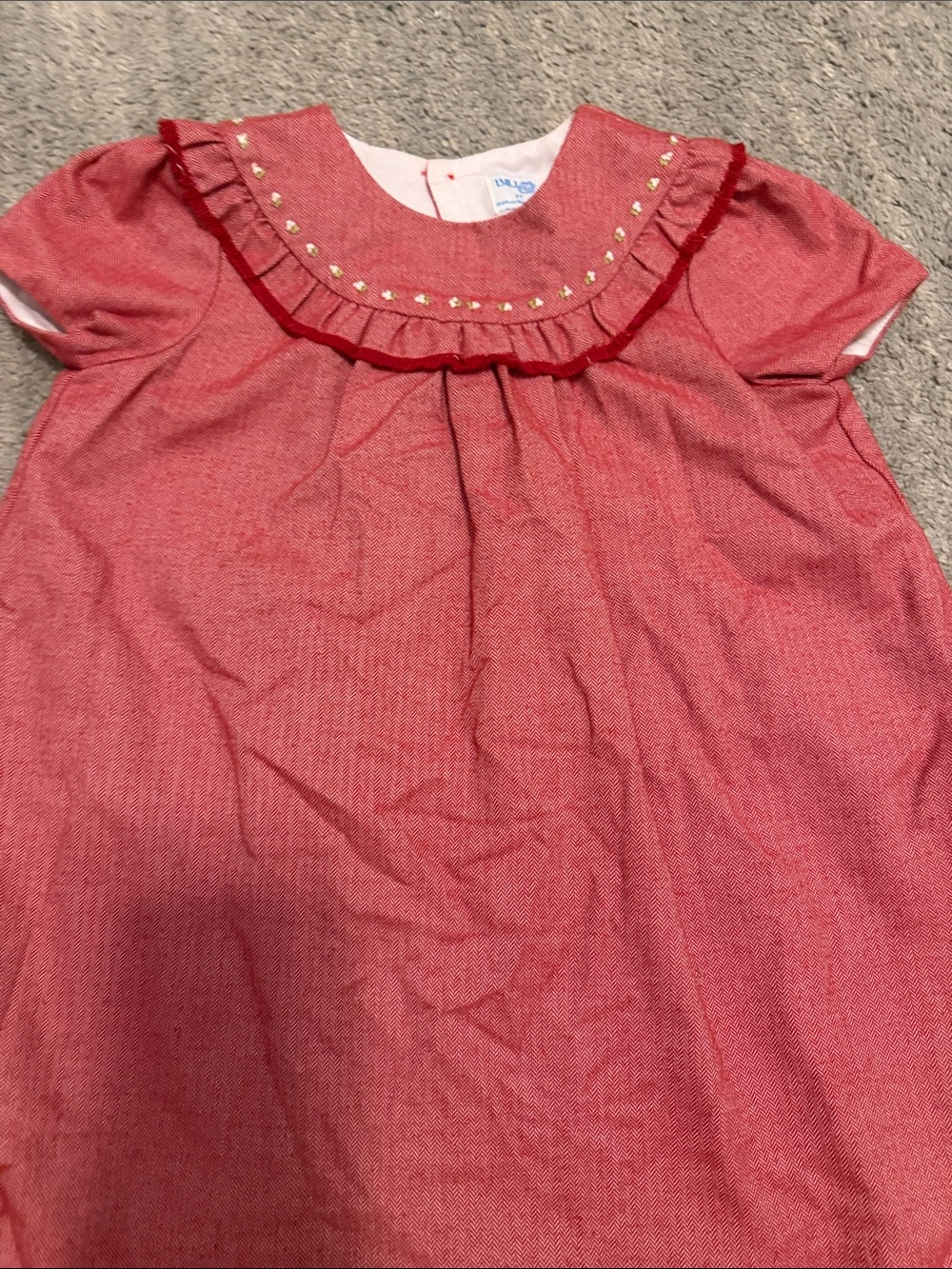 Red Ruffle Kids Dress